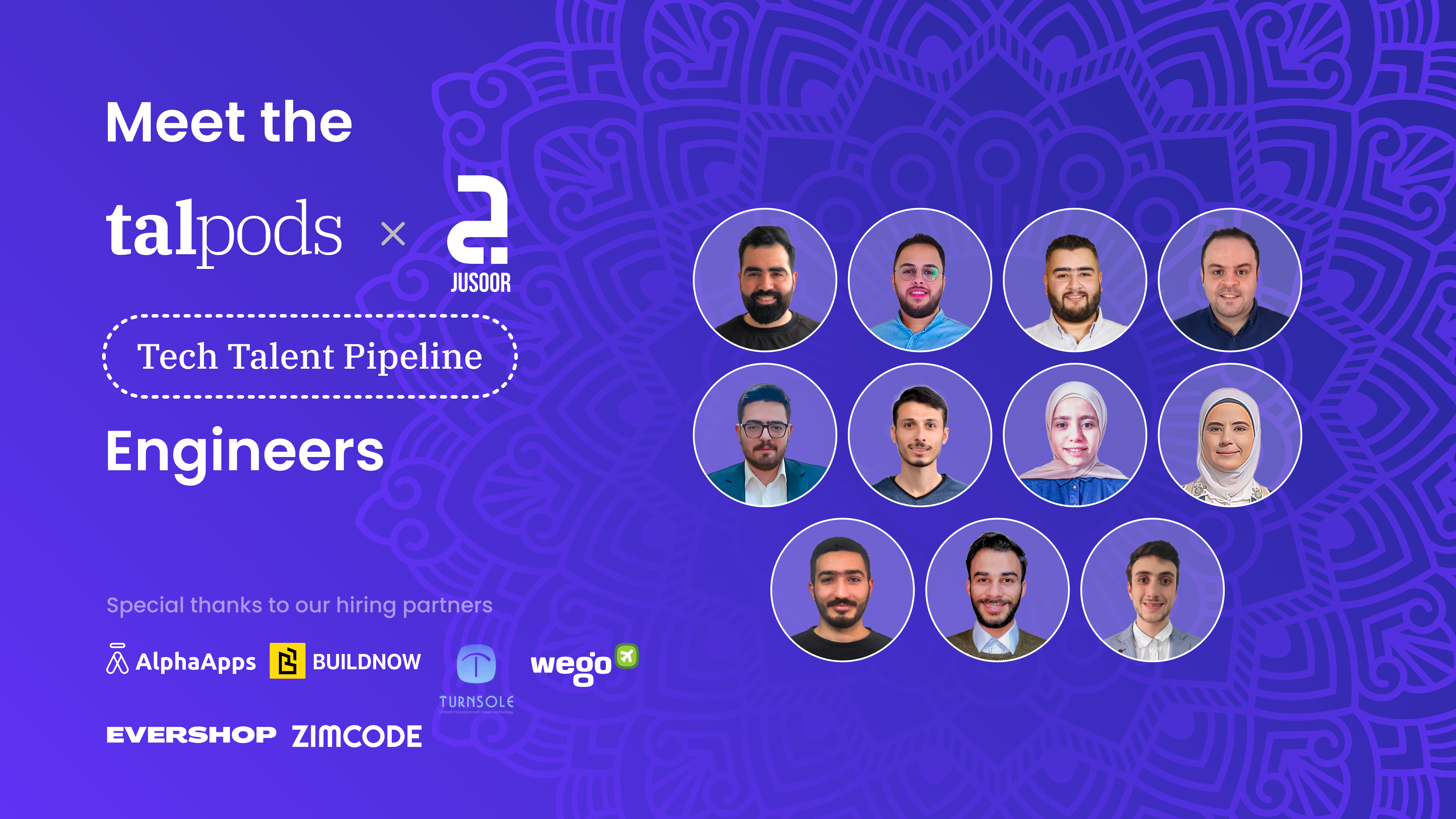 Meet the TalPods-Jusoor Tech Talent Pipeline Engineers